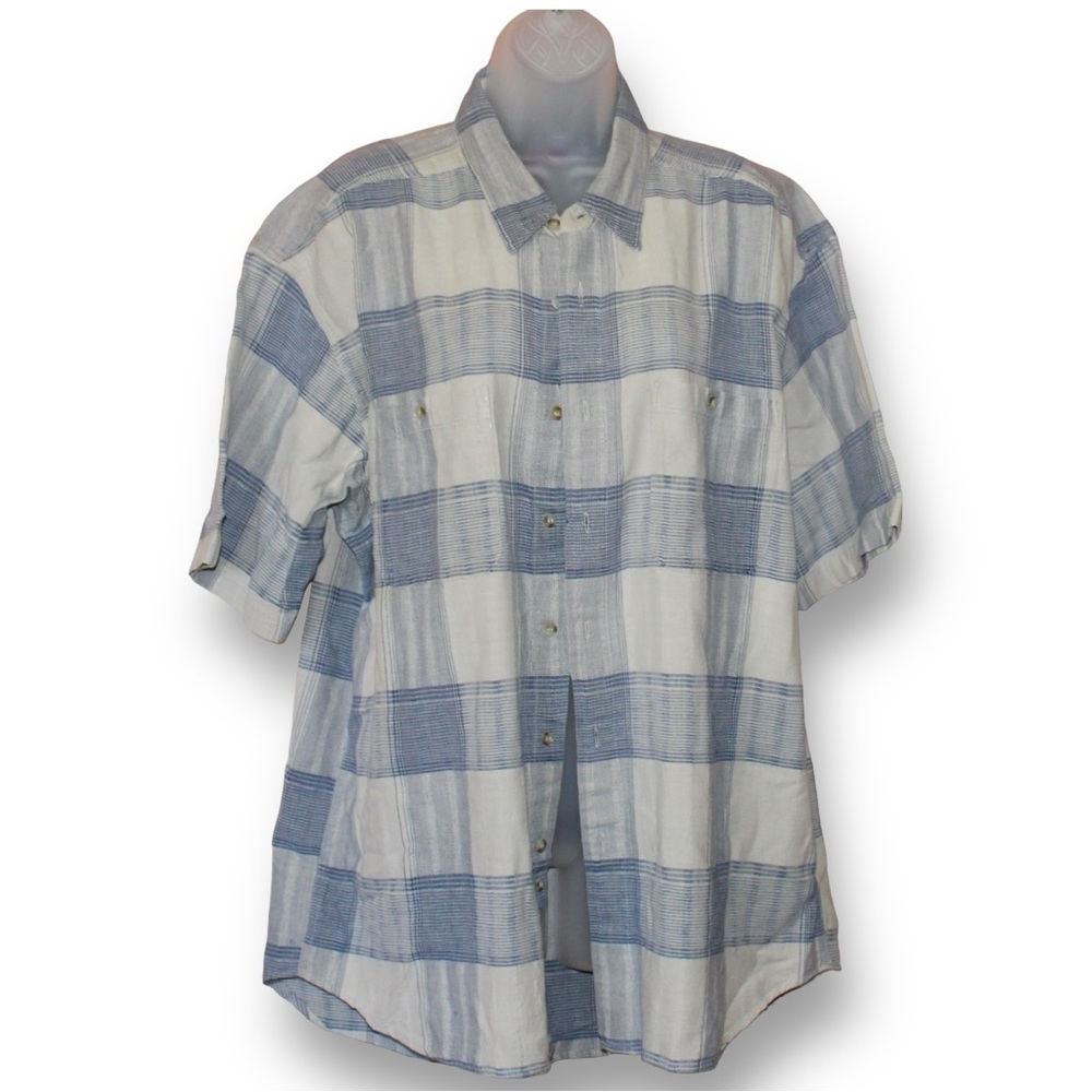 Stone river cotton short sleeve button up shirt
